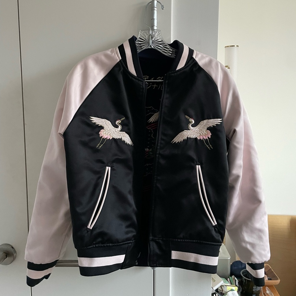 Adidas x Rita Ora Tokyo Embroidered Reversible Bomber (Limited Edition)